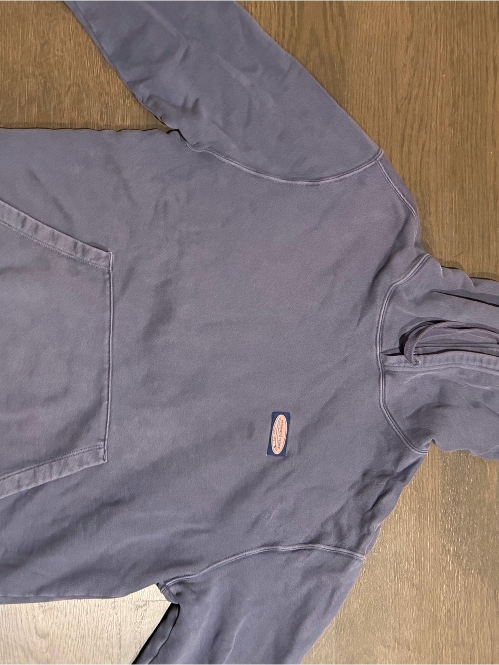 Vineyard Vines Blue Pullover Hoodie - Branded Logo Sweatshirt